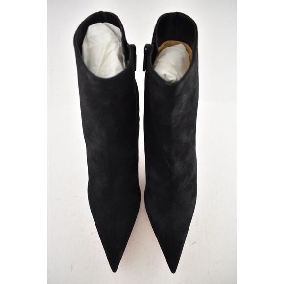 Christian Louboutin So Apostropha Booty 80 Black Suede Ankle Heel Bootie 36 - Picture 9 of 16